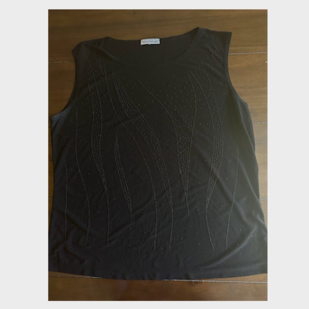 Bleeker & Mcdougal Vintage Beaded Top Size L